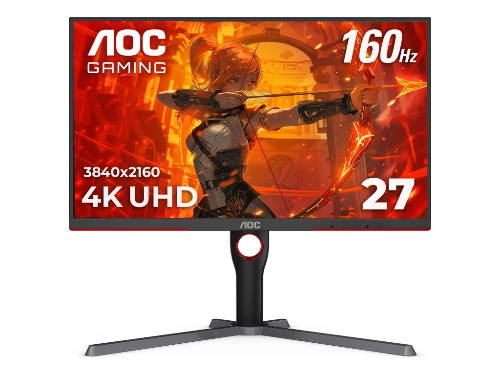 AOC Monitor  U27G3X/BK 27"/IPS/3840x2160/160Hz/1ms GtG/HDMIx2,DPx2/Gsync,adaptive sync/Pivot,visina